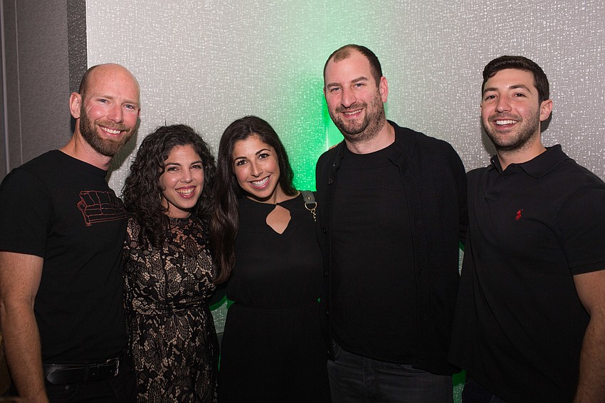 Zach and Amanda Gillilland, Briana and Jake Warm and Daniel Landesberg