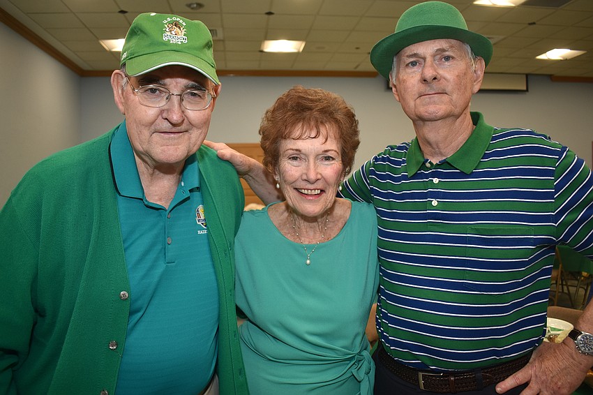 Monsignor Gerry Finegan, Charlotte Finnegan and Ken Simpson
