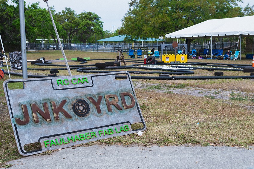The lap track for this year's race. The track was designed by the students.