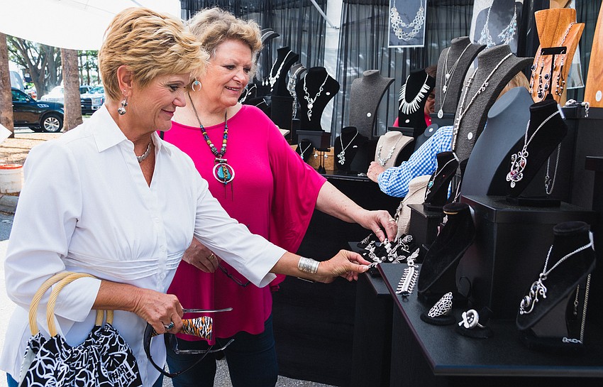 Jane Baran and Sue Baker explore jewelry  by Tekeli Designs.
