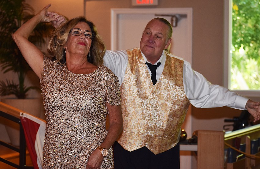 Bah Hero and the Rev. Bill Friederich perform as Ursula and Bruno Gold in the Showboat Spectacular.