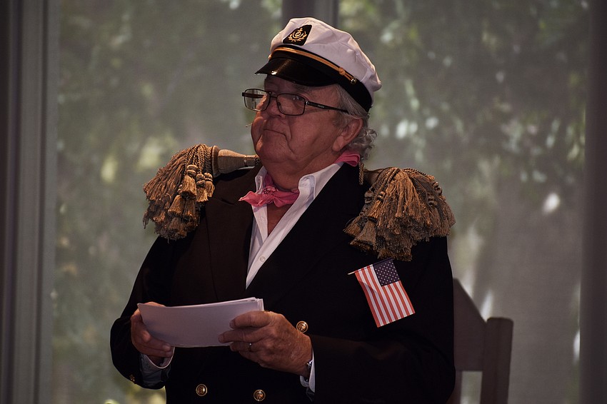 Captain Craig begins the story for the Showboat Spectacular.