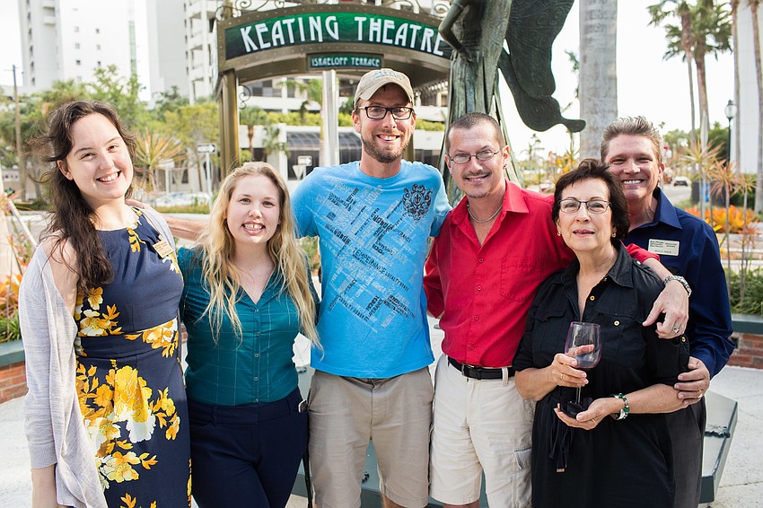 Melanie Slusar, Kelsey Wehde, Luke Johnson, James Ashford, Susan Angermann and Bruce Price