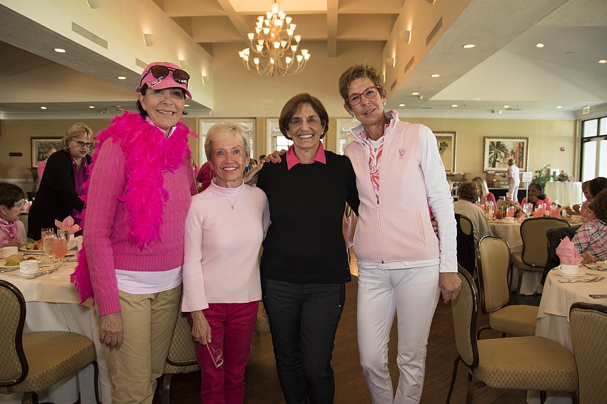 Arleen Klein, Gwen Watson, event chairwoman Jayne Weiss and Pat Goldwater