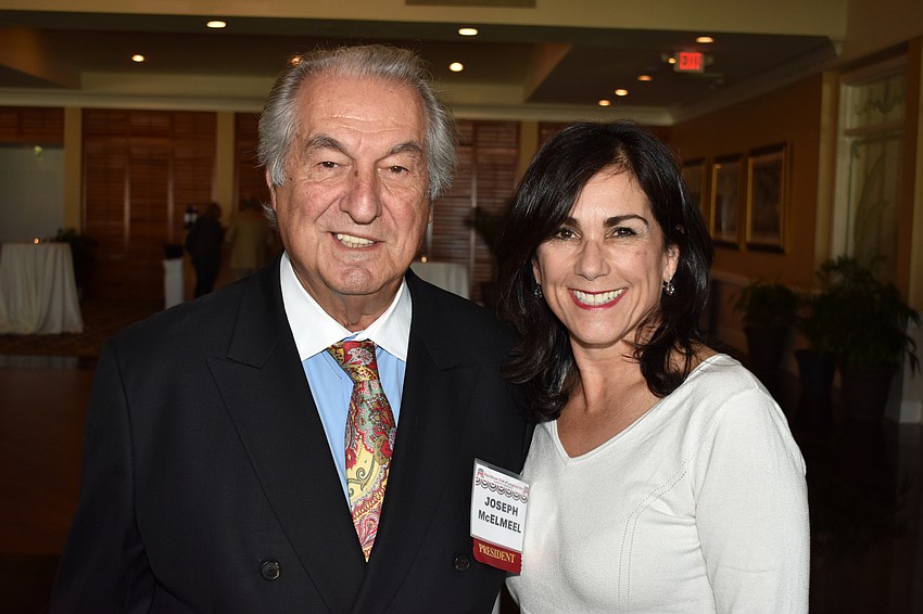 Republican Club of Longboat Key President Joe McElmeel and Clerk of the Circuit Court and County Comptroller Karen Rushing