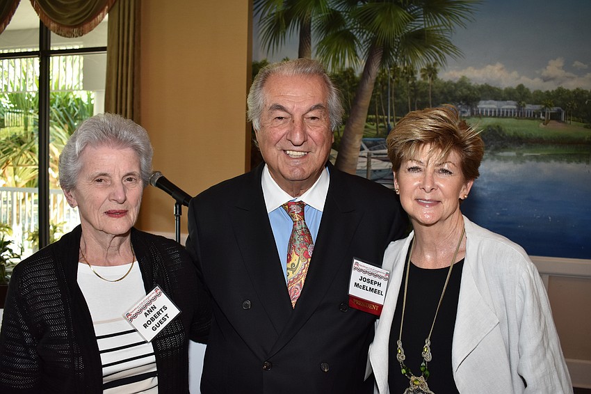 Ann Roberts, Republican Club of Longboat Key President Joe McElmeel and Nancy McElmeel