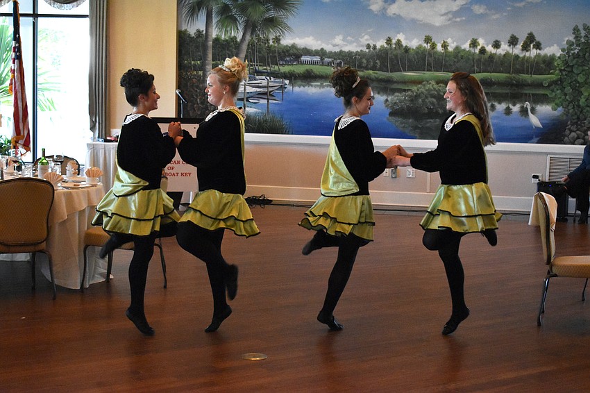 Irish Dance Academy of Sarasota dancers perform for guests.