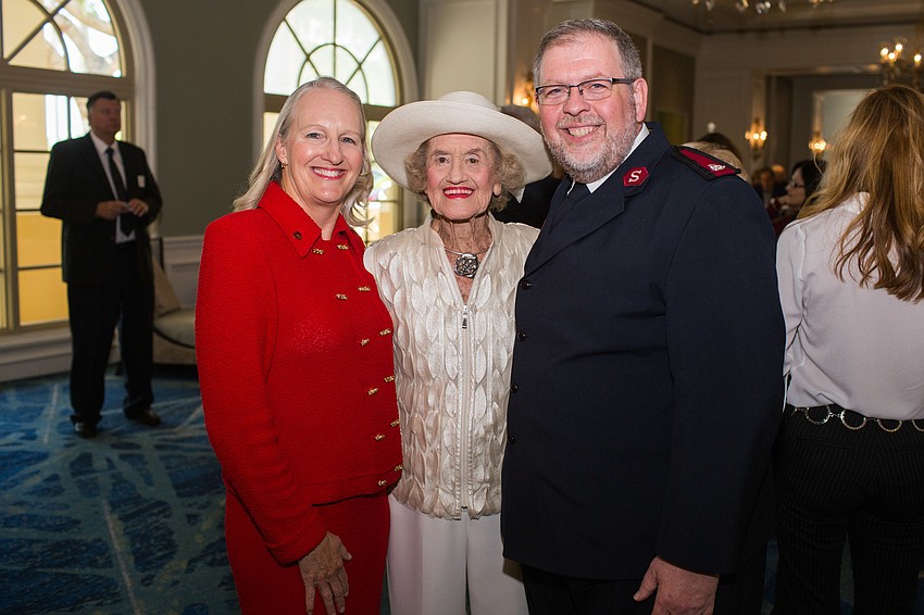 Chairwoman Kim Cornetet, Betty Schoenbaum and Major Chuck Whiten