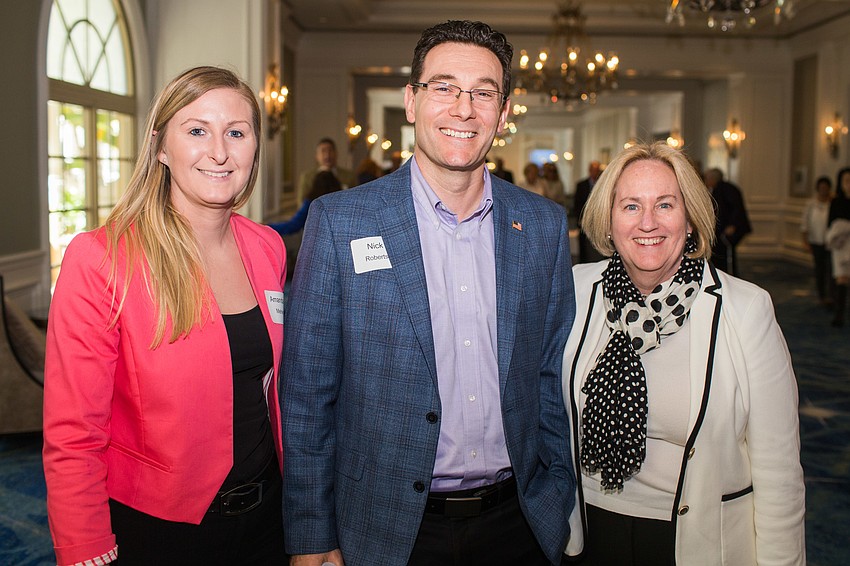 Amanda Meher, Nick Roberts and Julie Leach