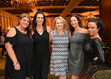 Event organizers Deb Hossenlop, Tracy Graziano, Christine Shaklik, Karen Jordan and Valerie Demino wanted to change up the annual event.