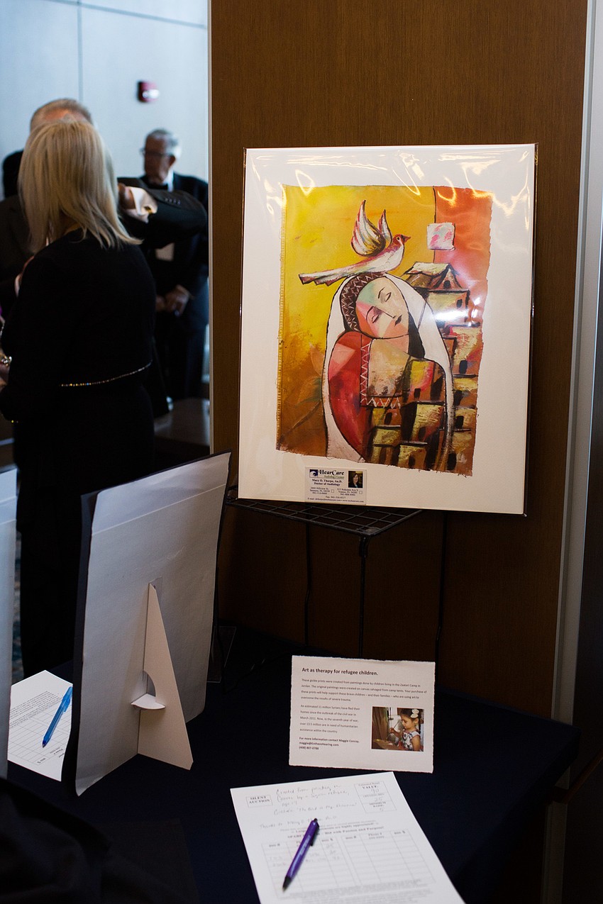 Before the dinner, guests were able to view the silent and live auction items.