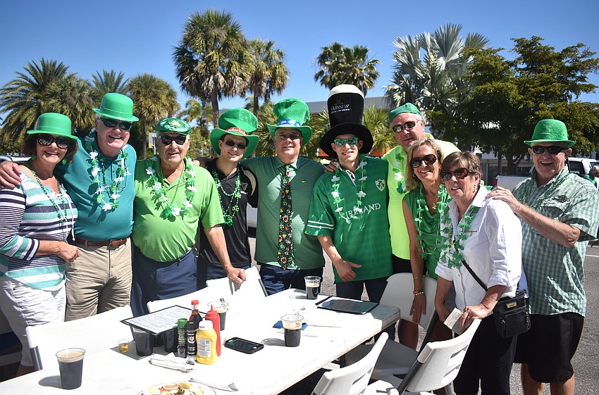 Elaine and Jim Buckley, Seamus, Eric, Brad, Adam and Terry Sullivan, Mary Dawson, Jill Sullivan and Pete Dawson