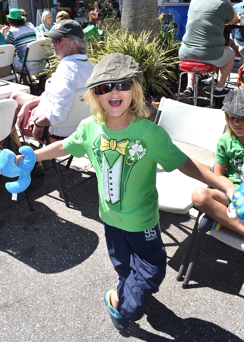 Dan Lanterman shows off his Irish dancing skills.