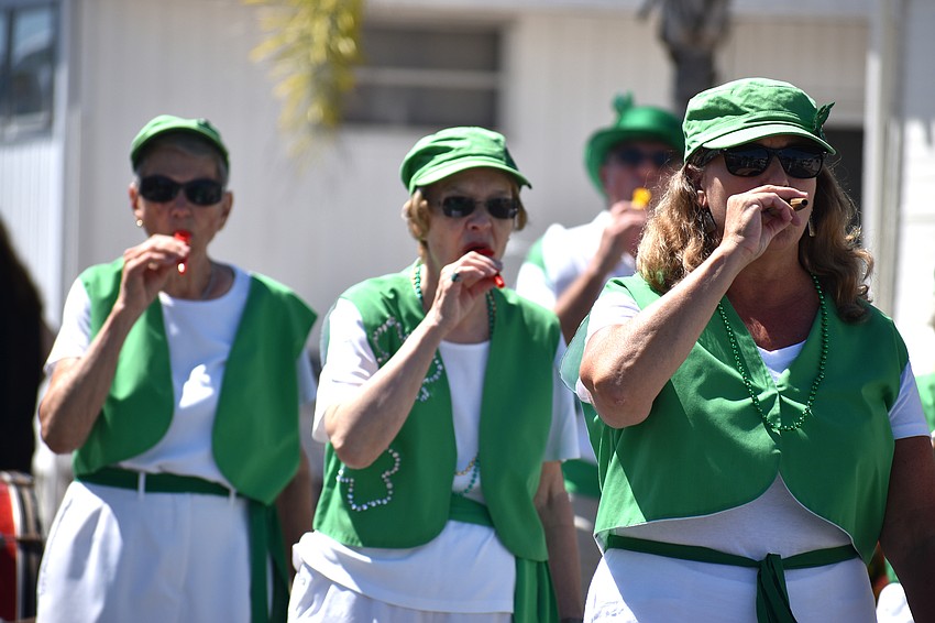 The Blarney Bunch performs during the parade.