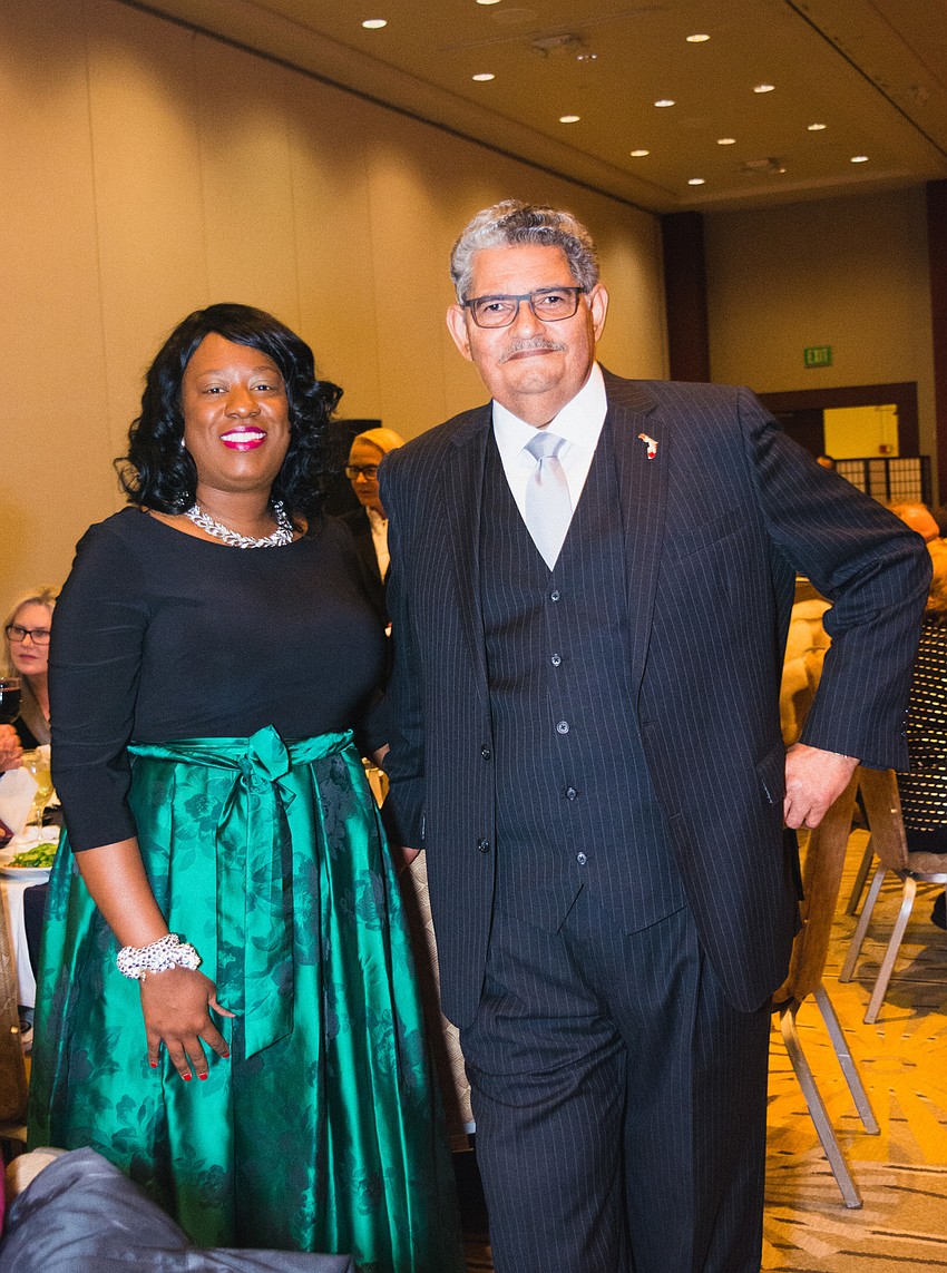 Ashley Coone and  Manatee County School Board member John Colon
