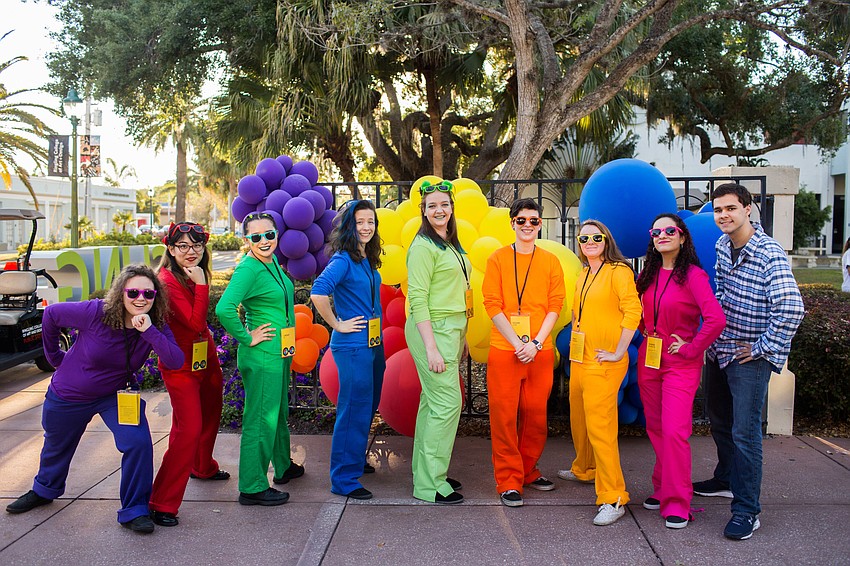 Ringling students Imo Rolfe, Fay Han, Lindsey Lim, Arianna Mcaniff, Sarah Bedell, Kegan Jones, Emily Lamberski, Yasmine Encarnacion and Andrew Benson