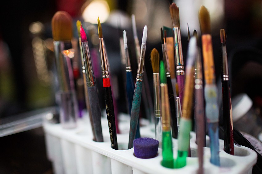 Suzy Kalin, Pixie Painting, did face paintings for guests during cocktail hour.