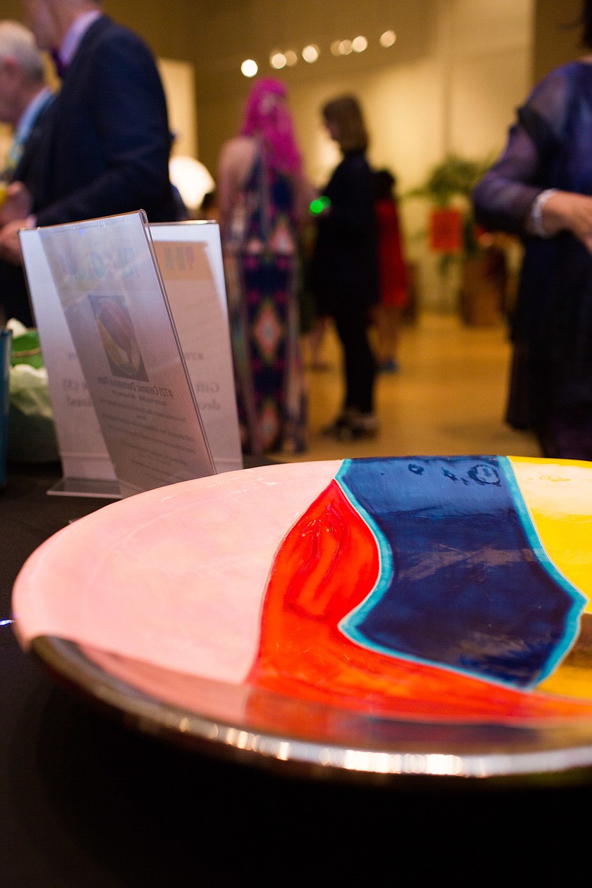 Silent auction items were displayed and available for bids throughout the night.