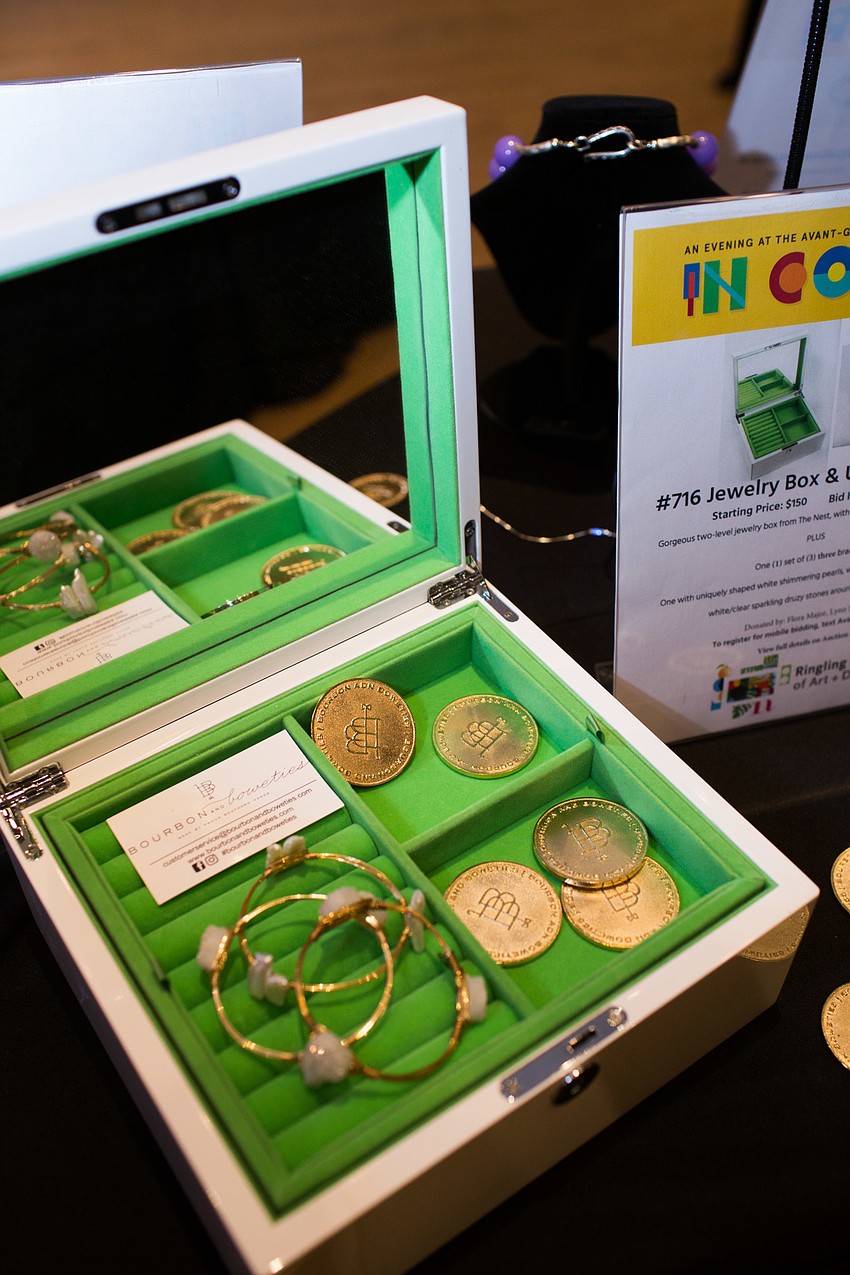 Auction items were available to view in the Diane Roskamp Exhibition Hall.