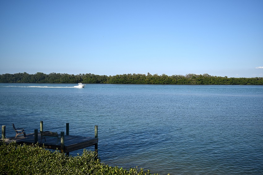 The home of Jeanne McFarland and Niki Muller overlooks the Sister Keys.