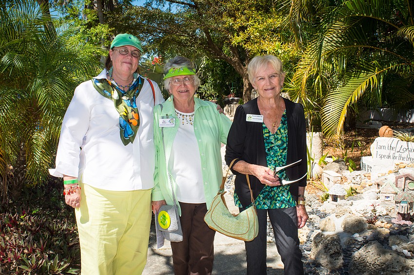 Sarasota Garden Club members Kay Weber, Susan Kershaw and Carol O'Conner