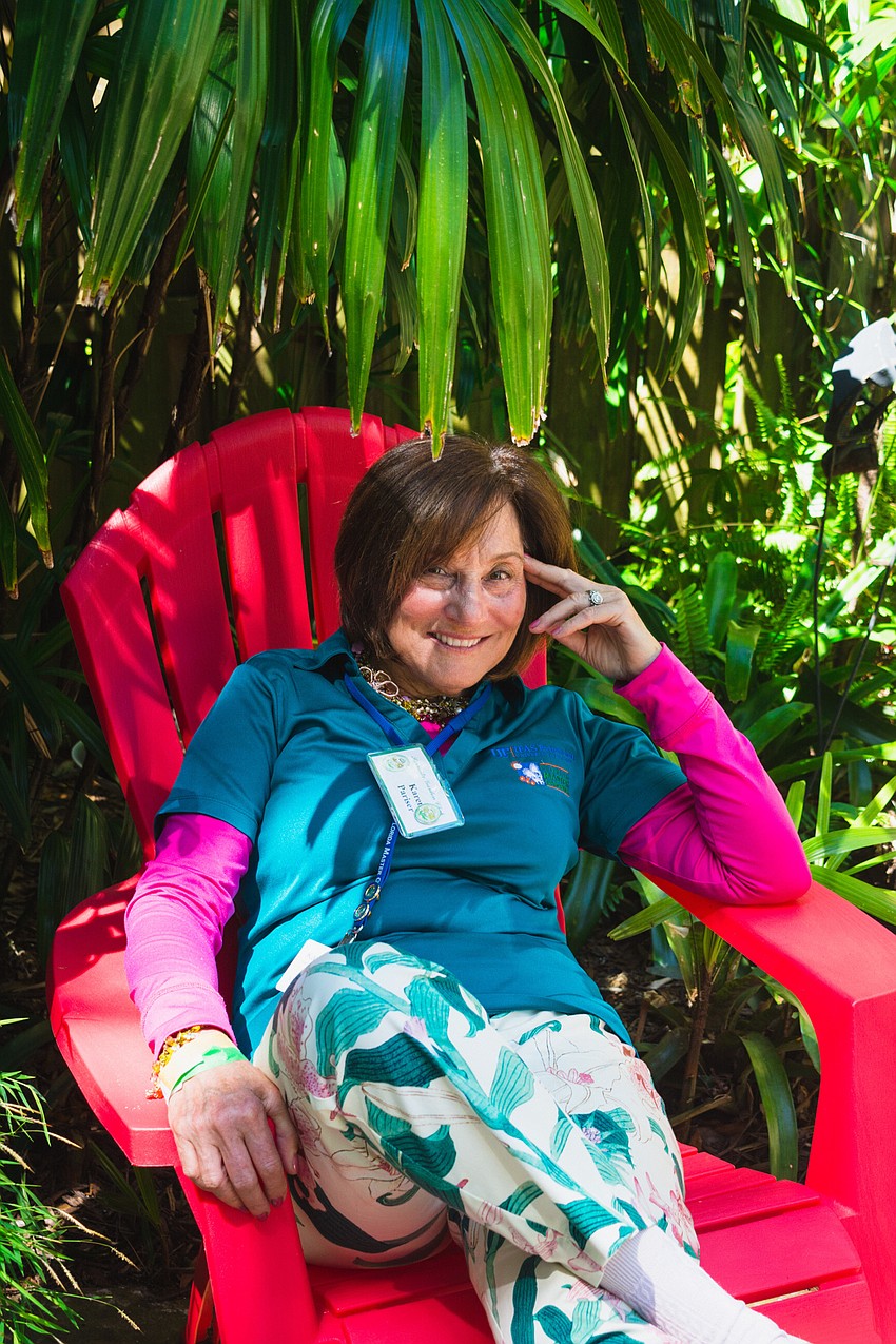 Karen Pariser opened her private garden to the public for the Gardens in Paradise Tour.
