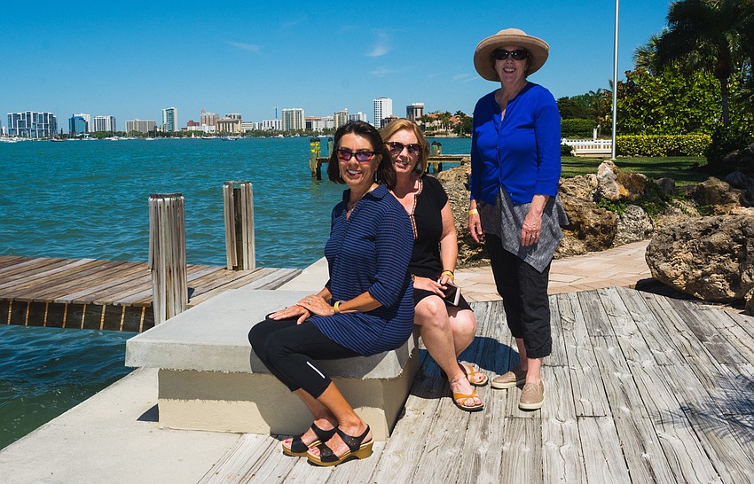 Marlene and Teresa Wells with Claire Heffernan