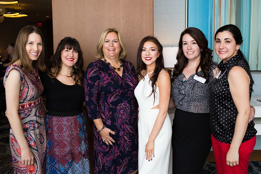 Grier Ferguson, Kelly Davis Strausbaugh, Chairwoman Jamie Aymerich, Dylan Howell, Kaylea Schule and Tiffany Birakis