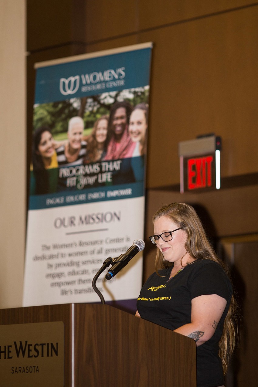 Alayna Chavez graduated top of her class and became a plumber with WRC's help.