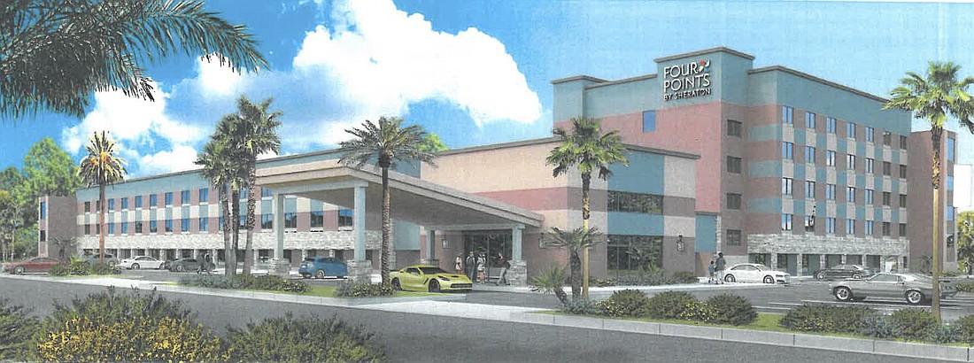 The Arlington Park neighborhood offered its support for the redeveloped hotel, depicted in this rendering.