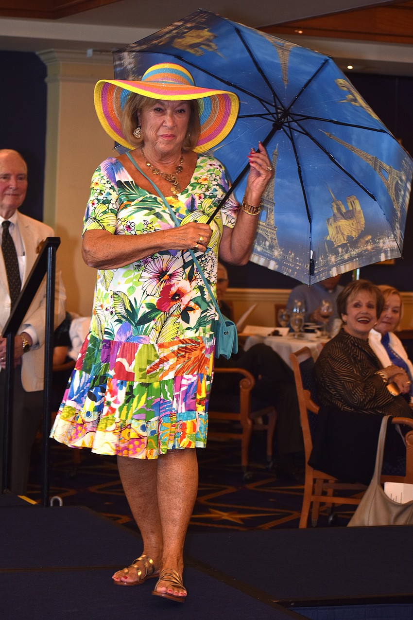 During the fashion show, models showed off clothing from Panache, a women’s boutique on Main St. in Sarasota.