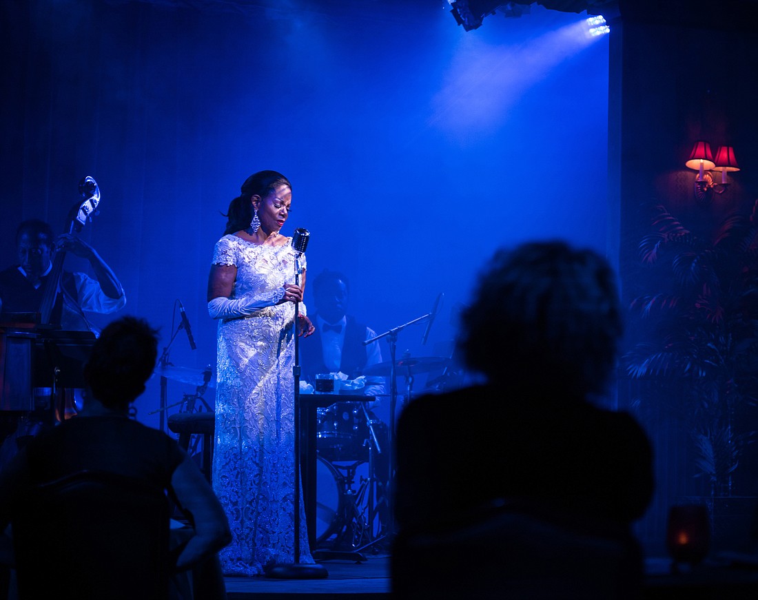 An icon plays an icon â€” Melba Moore plays Billie Holiday in "Lady Day at Emerson&#39;s Bar and Grill." Photo by Vutti Photography
