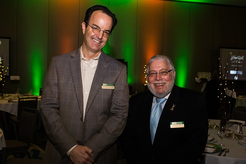 USF Coordinator of Food and Beverage Joe Askren and Dean Pat Moreo
