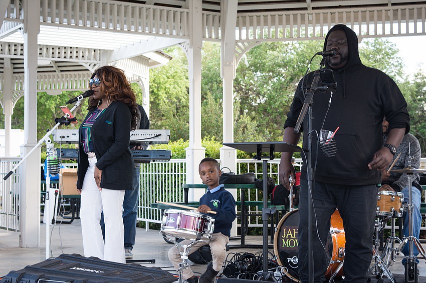 Local reggae band Jah Movement provided the event's music.