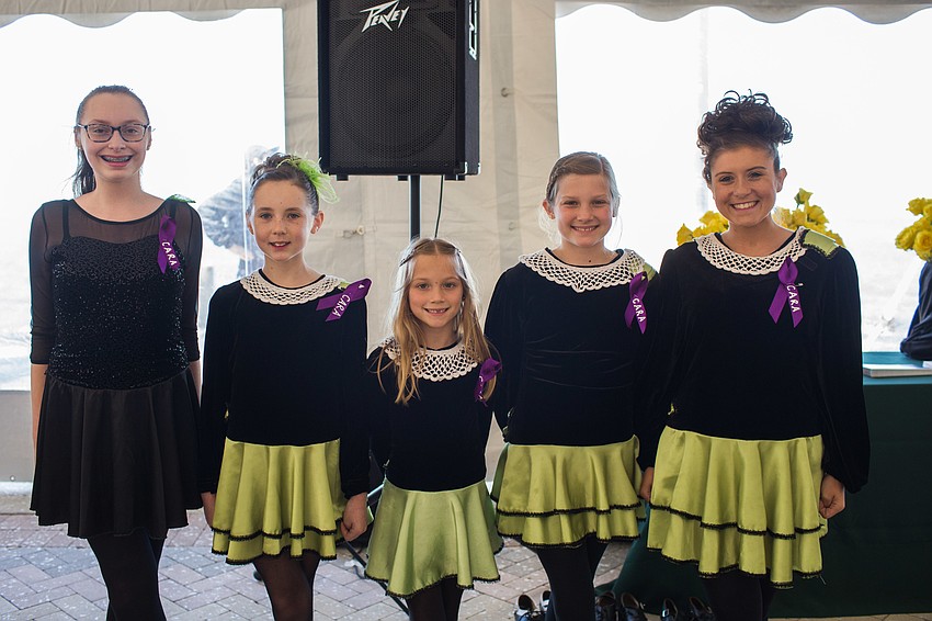 Irish Dance Academy of Sarasota Dancers Hailey, Ava, Fiona, Ellie and Stephanie
