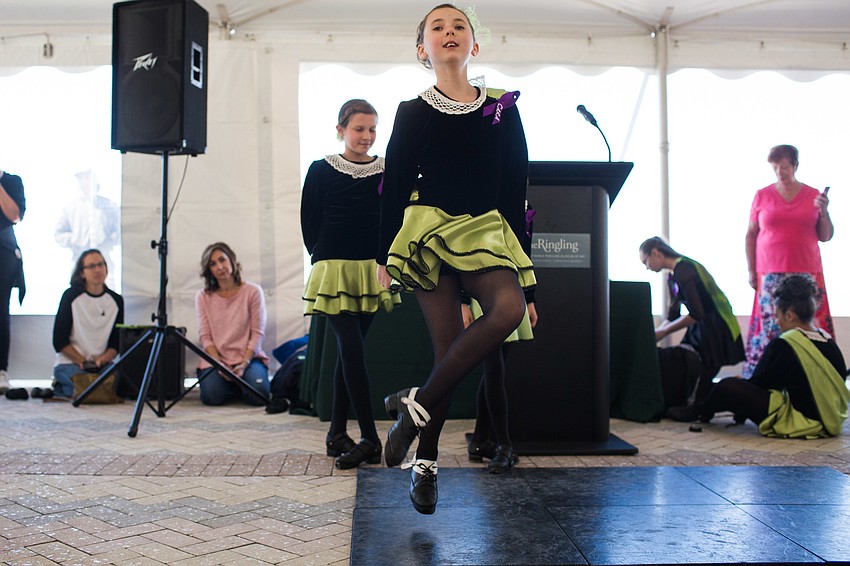 Ava dances for Ringling Legacy Society guests.