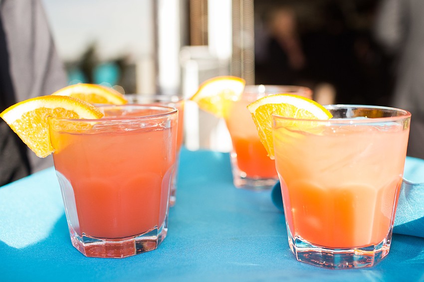 Guests were given rum punch at check-in.