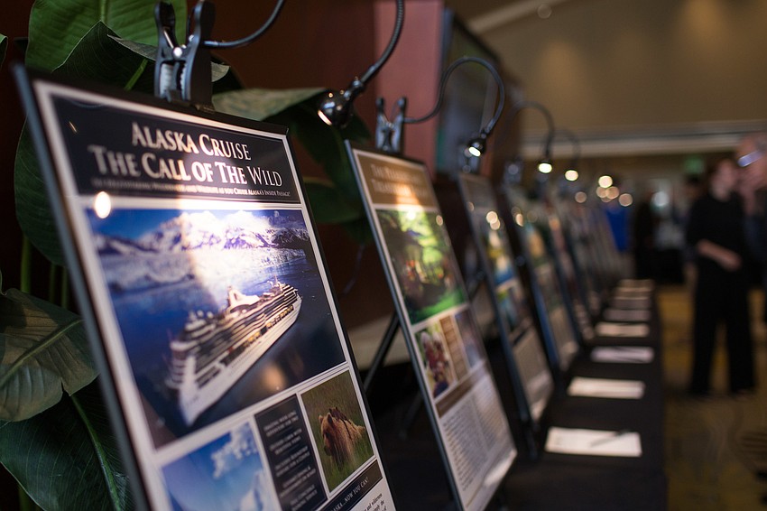 Guests were able to view the live auction items during cocktail hour.