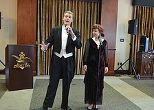 Christopher Kehoe and Vera Samuels from The Players Theater rehearse for their &#39;Funny Girl&#39; performance.