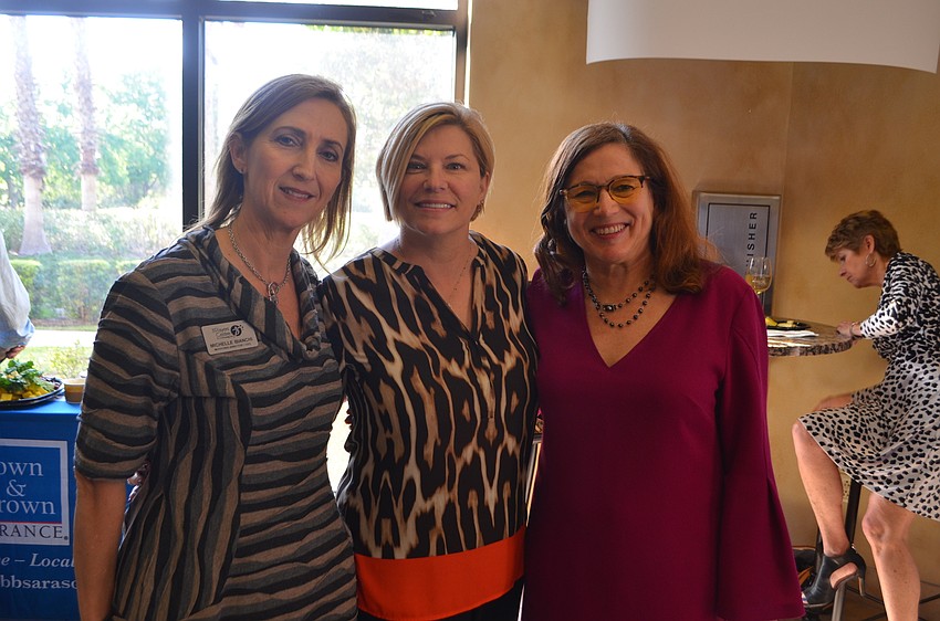 Michelle Bianchi, the CEO of The Players, Angela Massaro-Fain, a board member at The Players and Susan Goldstein from Lakewood Ranch show their support for The Players.