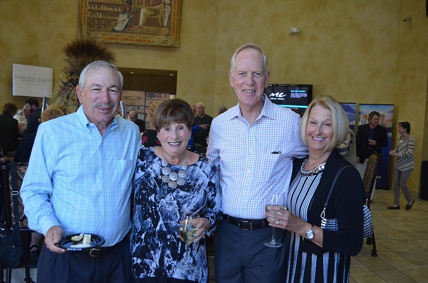 Country Club's Mel and Carol Nash with Mike and Linda McGrath grab some light snacks before they watch 'Funny Girl.'