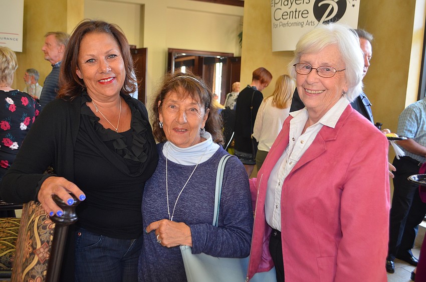 Bradenton's Jonnie Buffaline with River Club's Margo Glover and Sandy Parent all having fun at a girls night out.