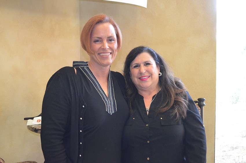 While Kathryn Gillia visits from Frisco, Texas, and her friend Yvonne Schloss from Osprey wanted to bring her to the show.