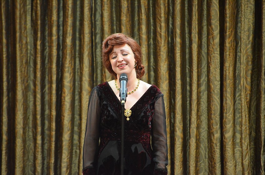 Vera Samuels belts out her solo from the play 'Funny Girl.'