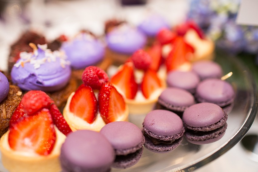 Michael's On East served lunch and dessert.