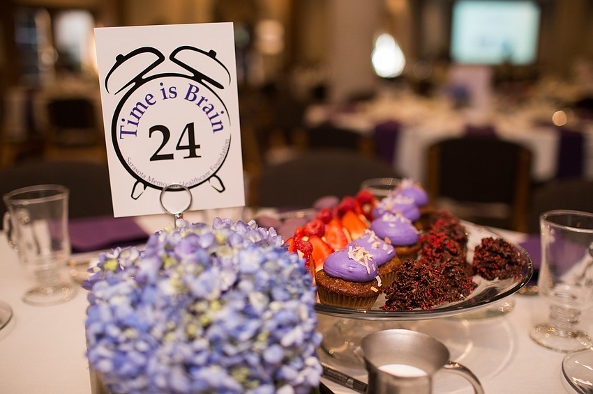 The table numbers reminded guests that when it comes to a stroke, time is of the utmost importance.