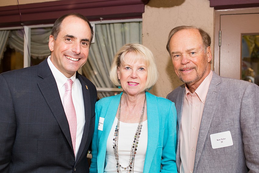 Sarasota Memorial Healthcare Foundation President Mason Ayres with Deb and Ken Tyler