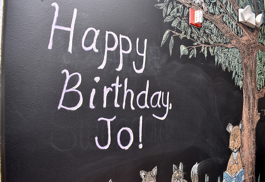 Children First staff decorated the chalkboard to help bring the celebration together.