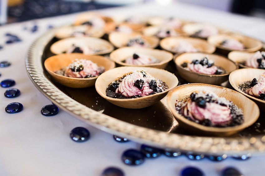 Jubilee Orchard Blueberry Cheesecake from Sandbar Restaurant.