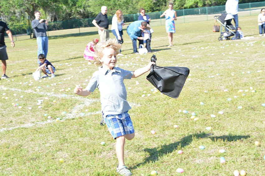 Five-year-old Landon Finch may have been the most excited hunter at the event.